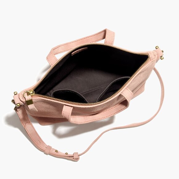 Madewell The Suede Transport Crossbody Mini Dusty Clay - Picture 3 of 10